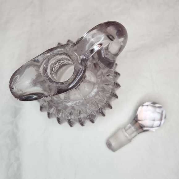 Antique Crystal Oil Carafe - Picture 3 of 6